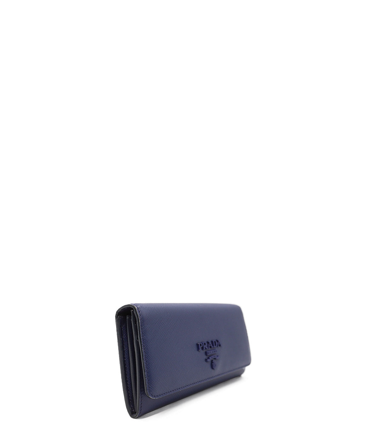 Leather Continental Wallet Blue