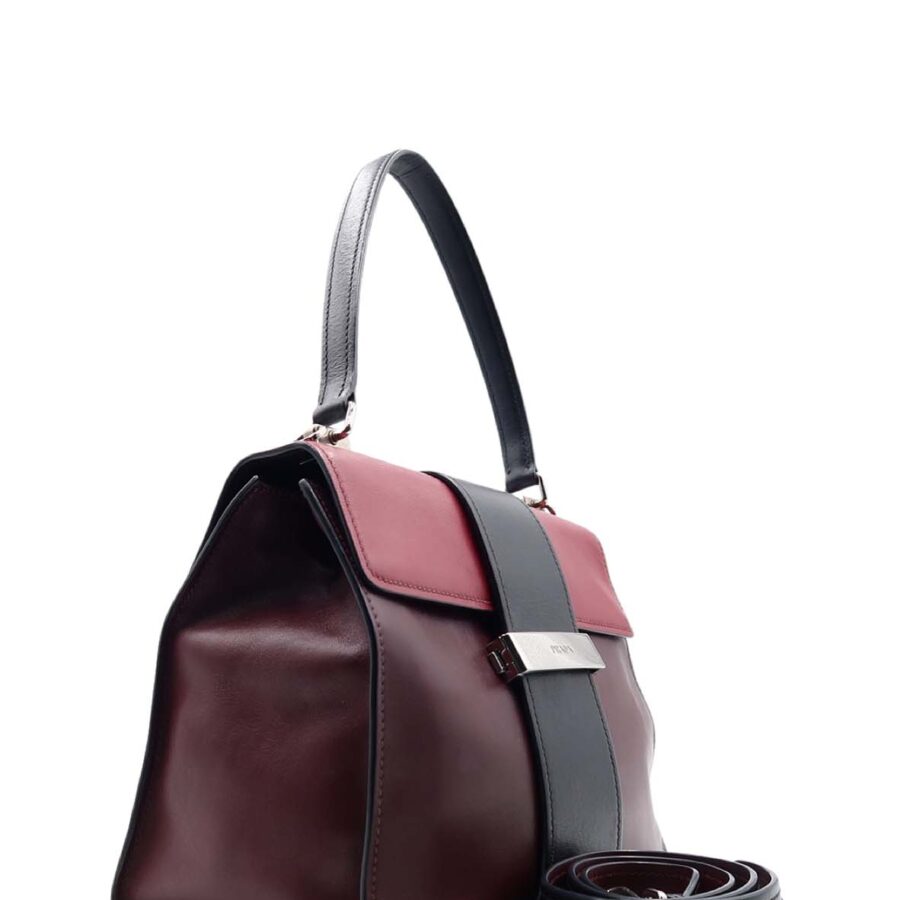 City Top Handle Bag Burgundy | Studio Nafay