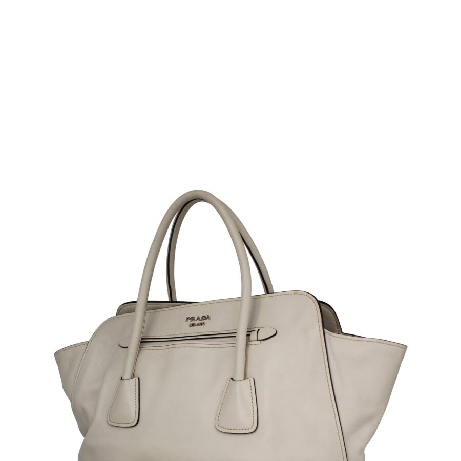 Soft Calf Shopping Tote White | Studio Nafay
