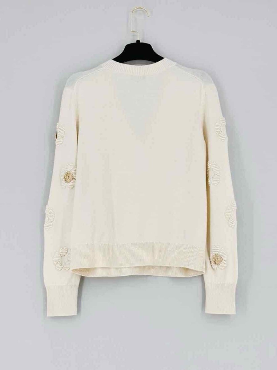 CHANEL Lion Embellieshed Cream Size US 6 Jumper - Product Image 2