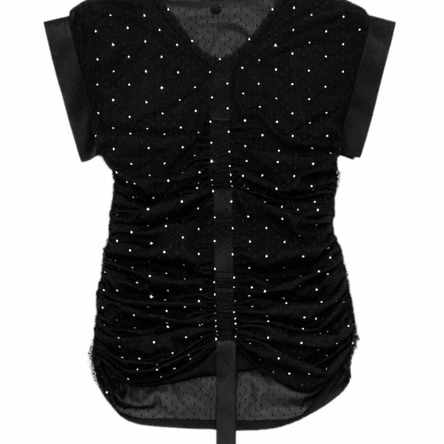 CHANEL Ruched Black Size Small/Medium Top | Studio Nafay