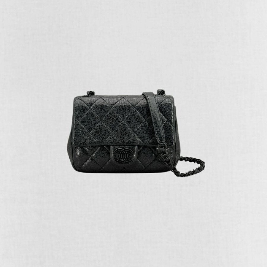 CHANEL Square Flap Black Quilted Crossbody | Studio Nafay