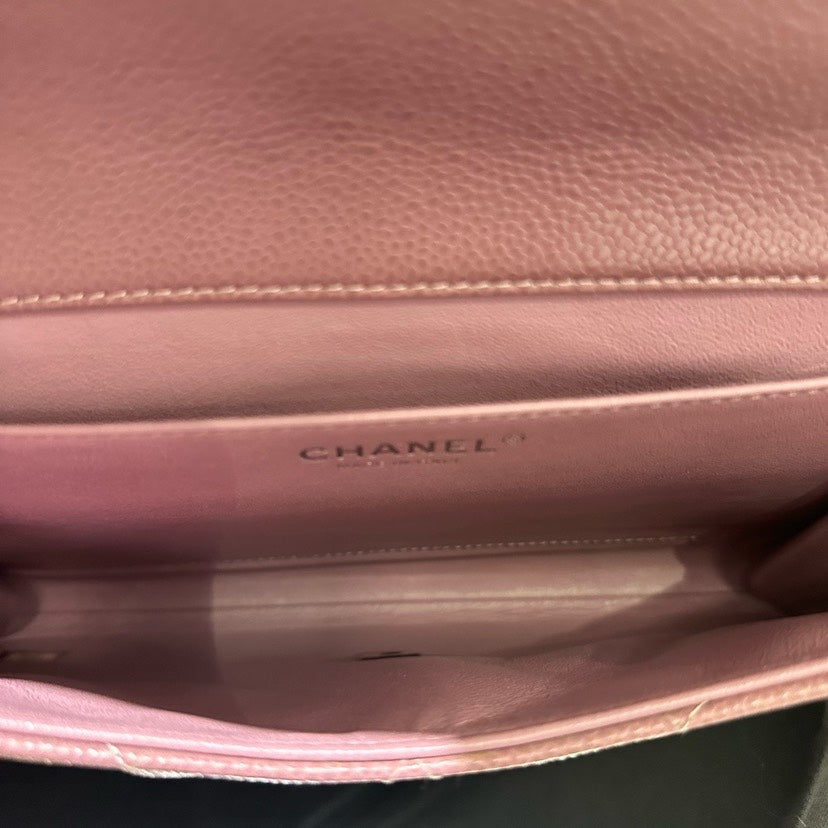 Chanel CF Classic Flap Caviar Bag Pink xxcm
