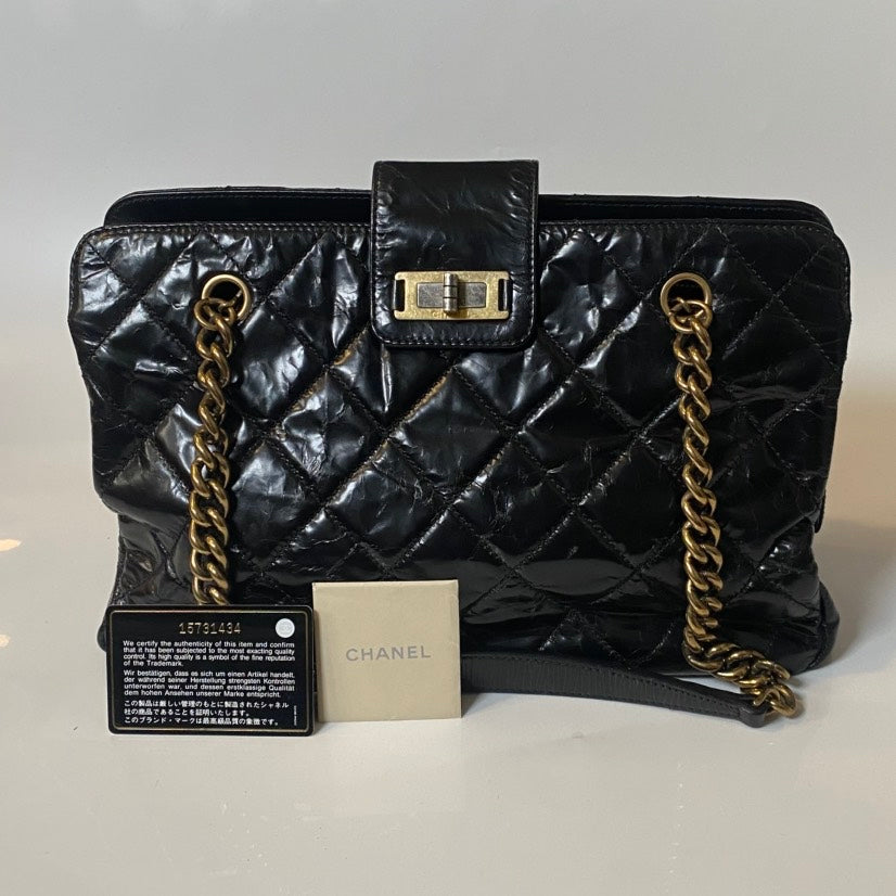 Chanel Leather Quilted Black Shoulder Bag 17