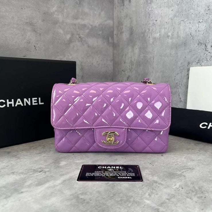 Chanel Cf Mini Bag Patent (29xx) Full Set | Studio Nafay