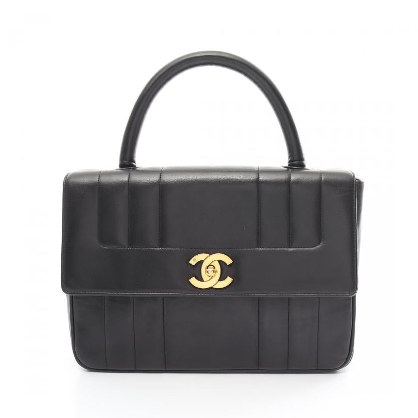 Chanel Mademoiselle Black Lambskin Handbag Gold Hardware | Studio Nafay