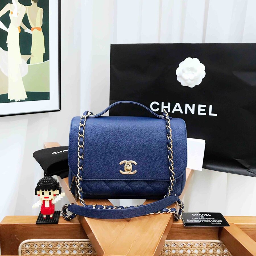 Chanel Blue Medium Messenger Bag | Studio Nafay