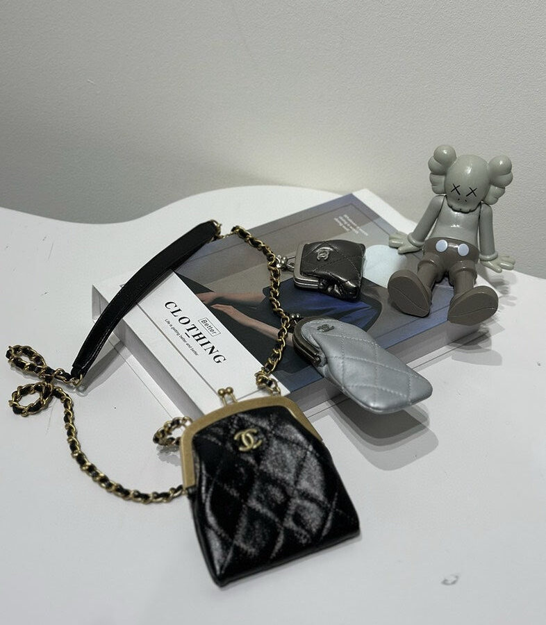 Chanel Black Quilted Leather Crossbody Bag Small | Studio Nafay