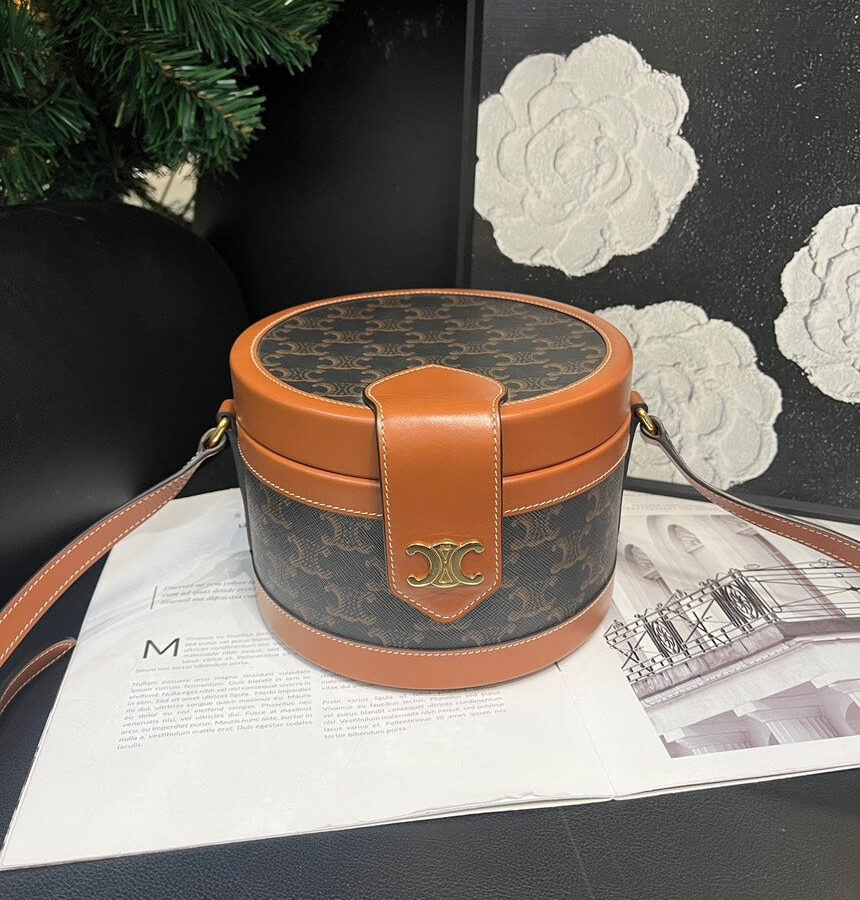 Celine Old Flower Bamboor Brown Crossbody Bag Small | Studio Nafay