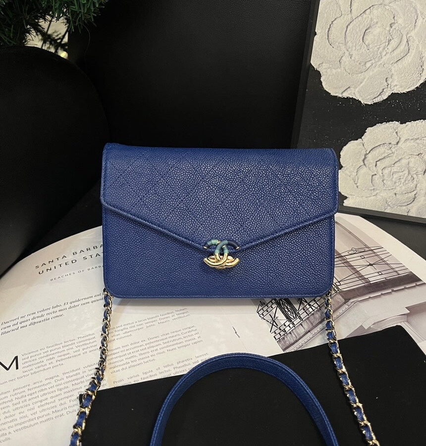 Chanel Electric Blue Cuba Series WOC Crossbody Bag | Studio Nafay