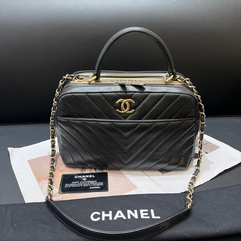 Chanel Trendy CC Black Camera Bag xxcm | Studio Nafay