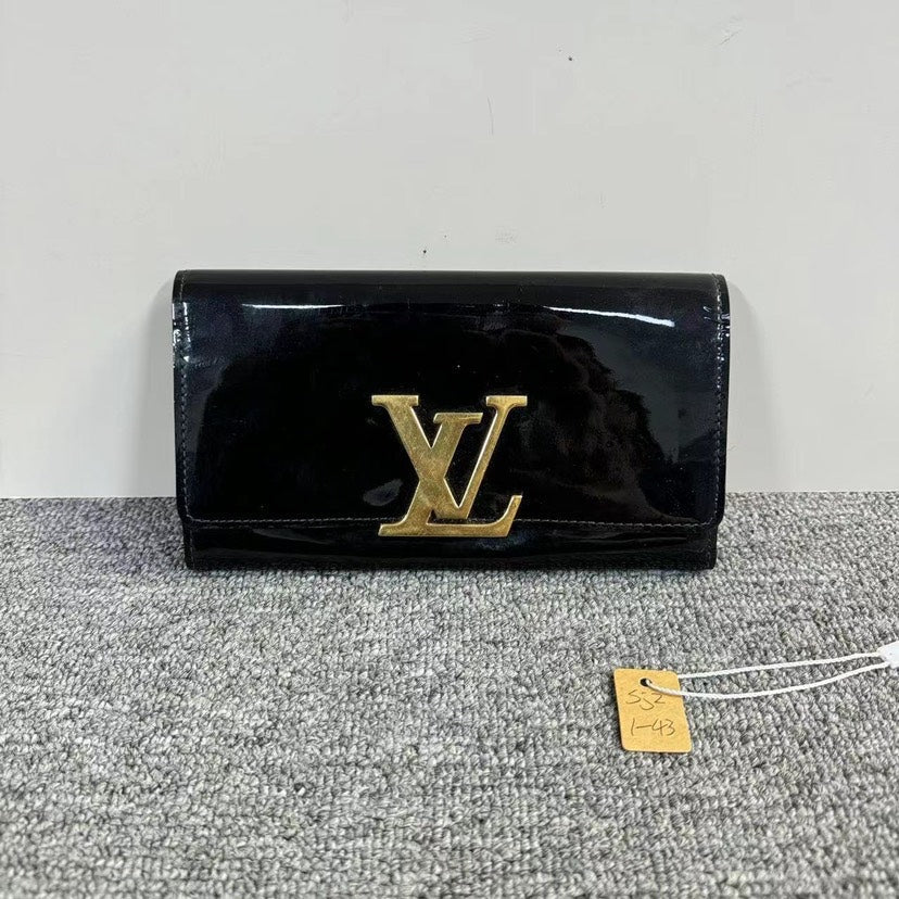 Louis Vuitton Black Patent Clutch | Studio Nafay
