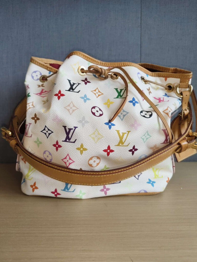 Louis Vuitton Multicolor Noe White Handbag - Product Image 2