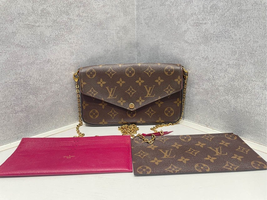 Louis Vuitton Pochette Felicie Brown Clutch