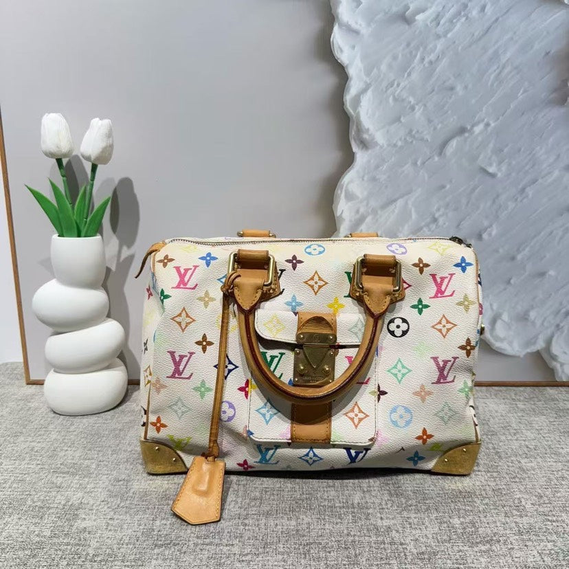 Louis Vuitton Multicolor White Bag