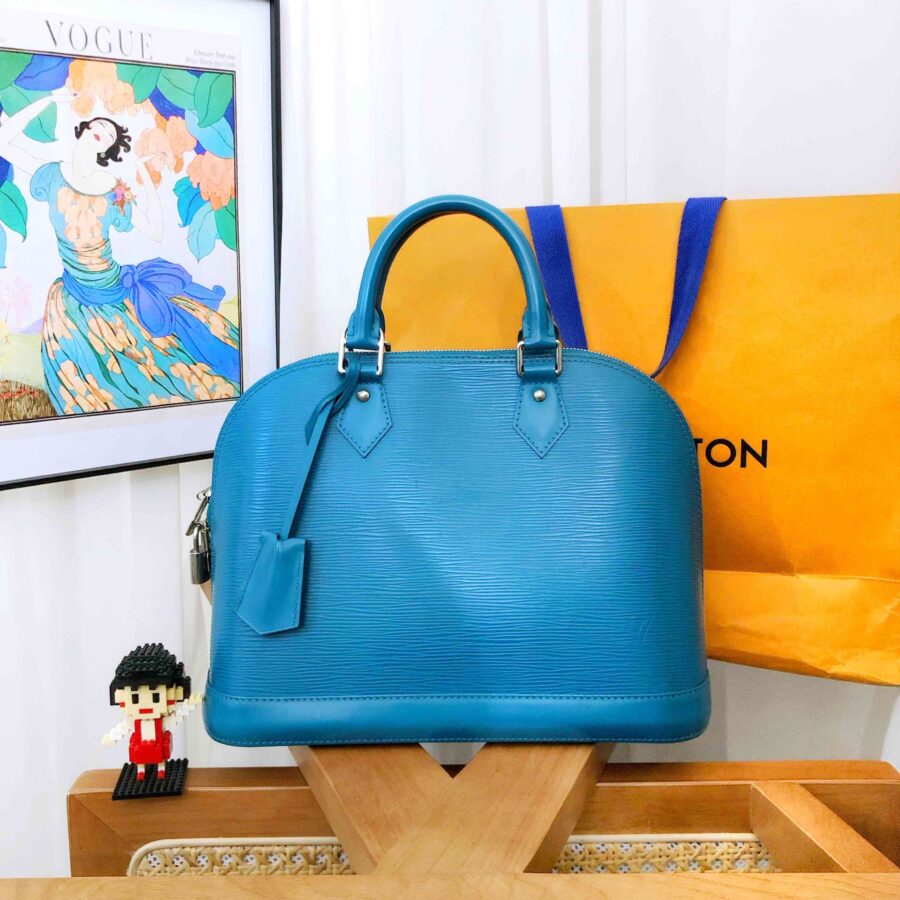 Louis Vuitton Alma Shell Wrap OS Blue Handbag | Studio Nafay