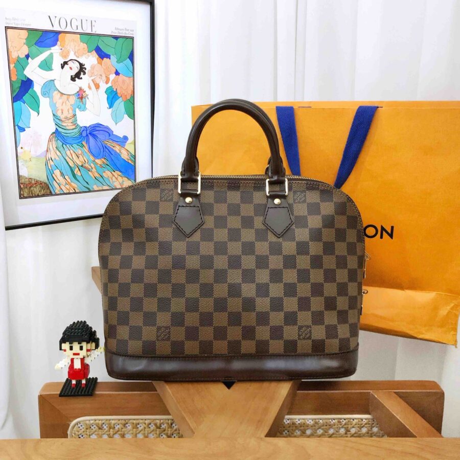 Louis Vuitton Alma Damier Ebene Tote Bag | Studio Nafay