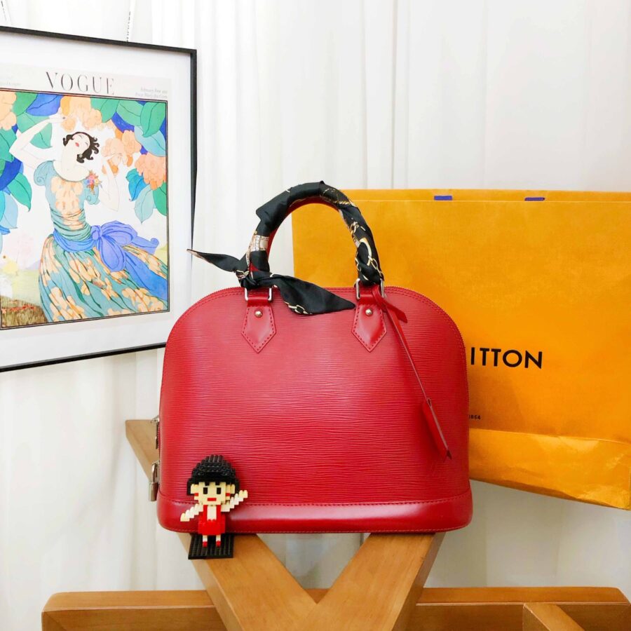 Louis Vuitton Alma Red Shell Wrap Bag | Studio Nafay