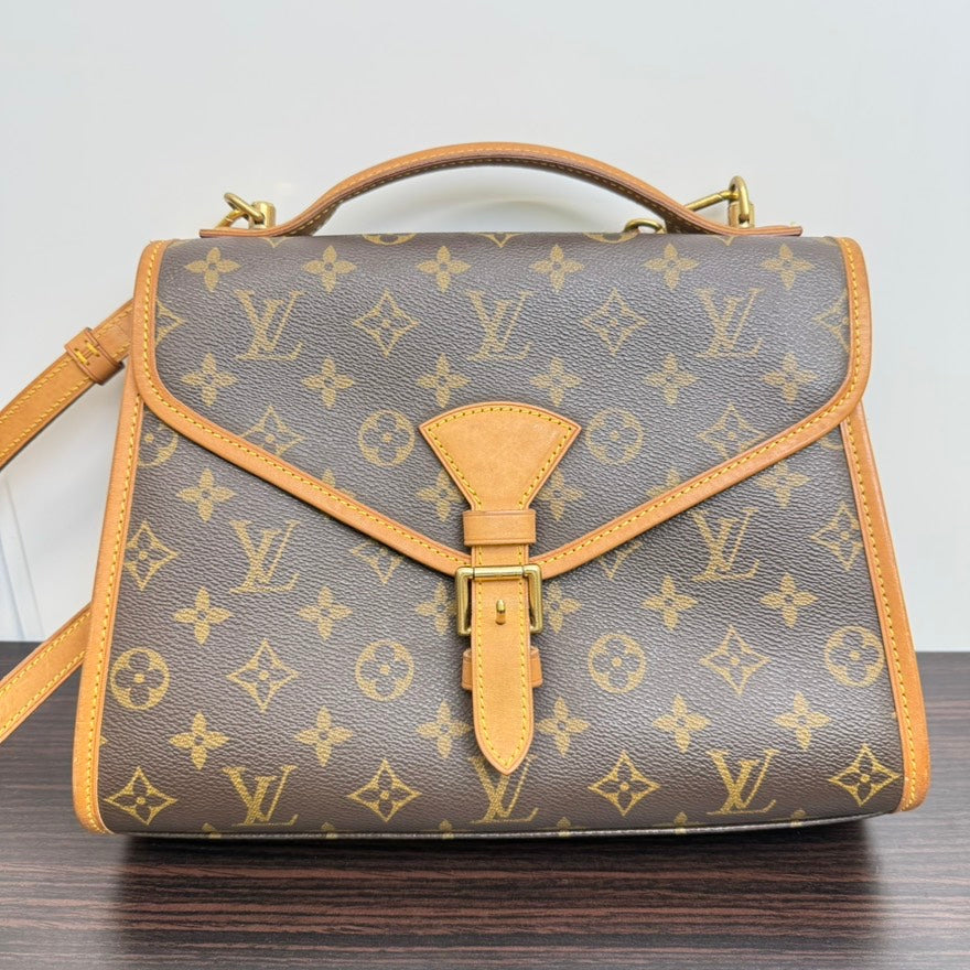 Louis Vuitton Monogram 2way Bag Brown Satchel/Top Handle Bag