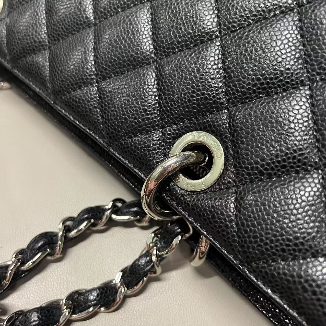 Chanel GST Black Quilted Leather Tote Bag