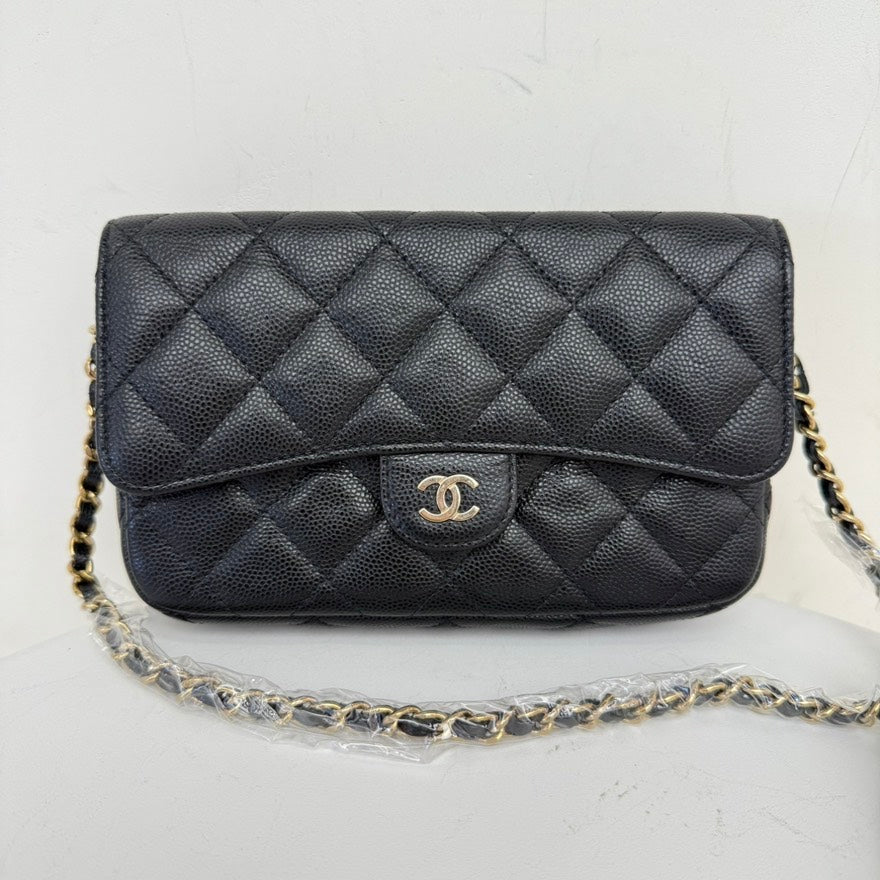Random Number?Chanel Caviar Leather Wallet on Chain IW | Studio Nafay