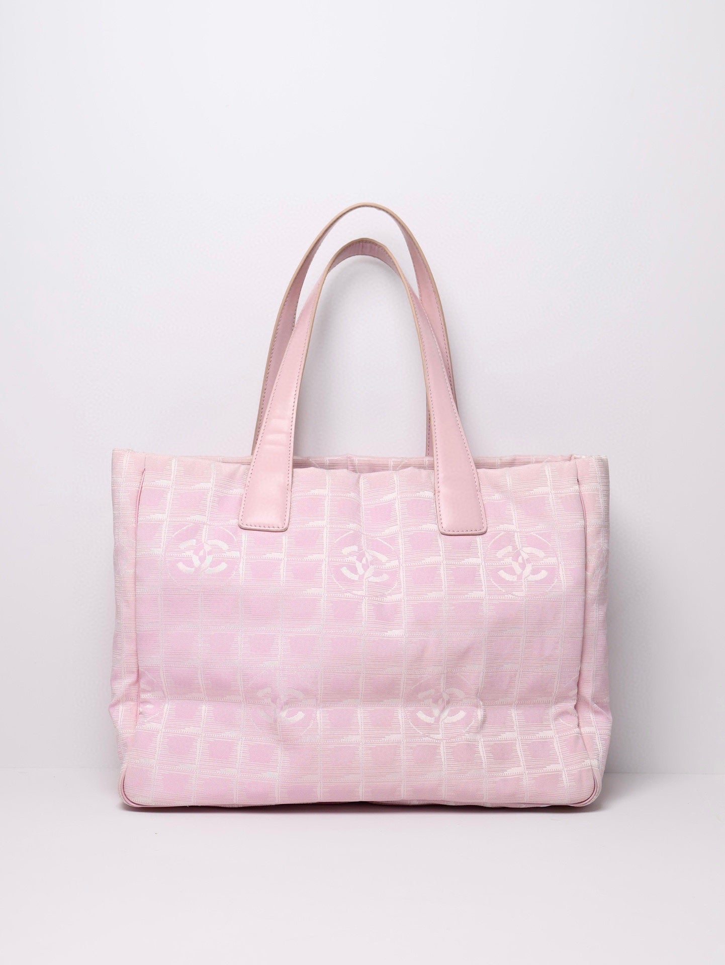 Chanel Travel Line Pink Tote Luxury Designer Handbag