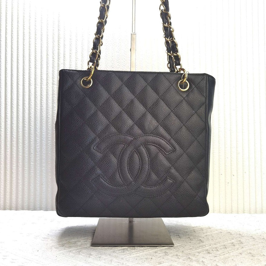 Chanel PST Bag Black Leather Shoulder Bag | Studio Nafay