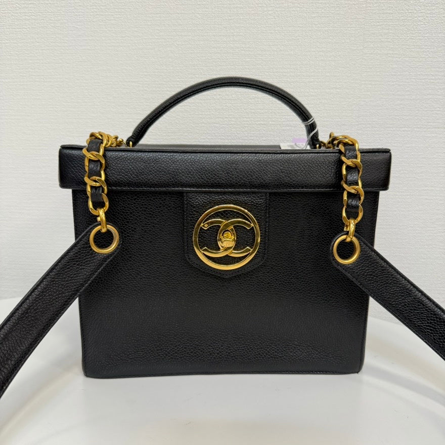 Chanel Leather Caviar Vanity Handbag | Studio Nafay