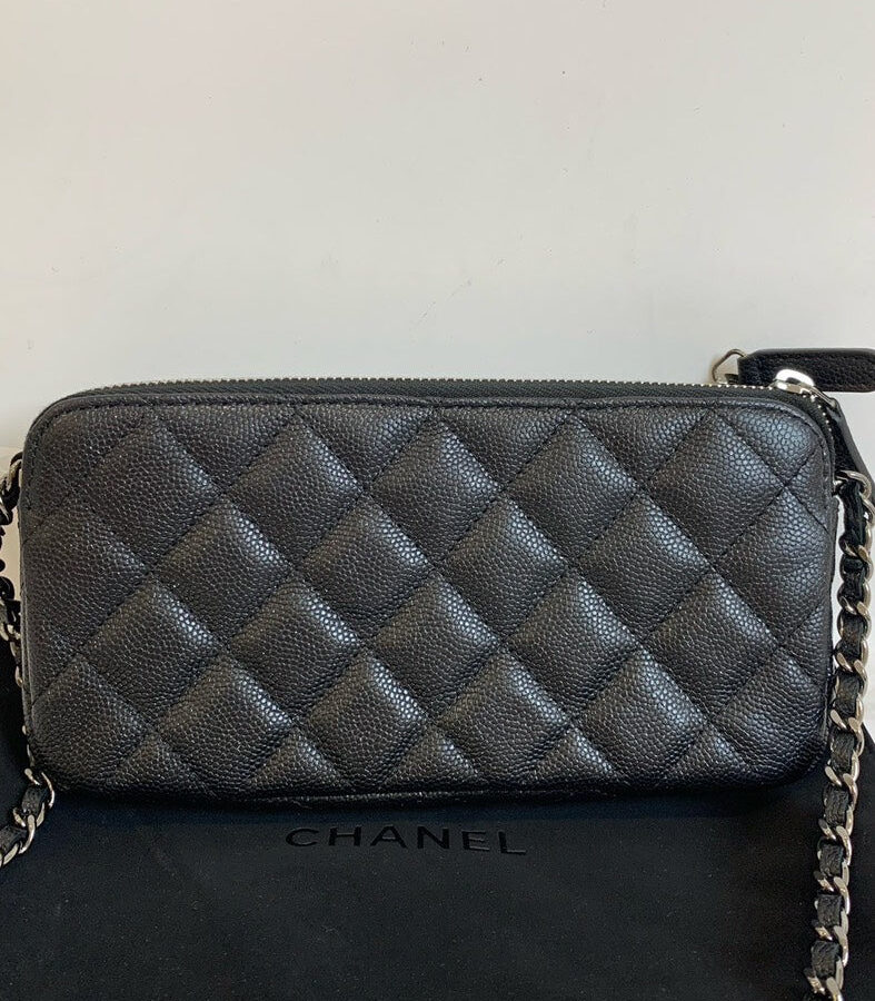 Chanel Quilted Black Leather Crossbody Bag | Studio Nafay