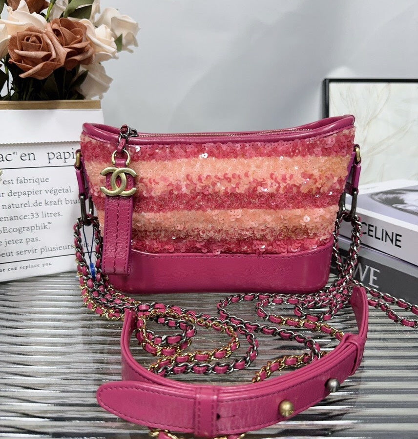Chanel Pink Hfy Sequin Crossbody | Studio Nafay