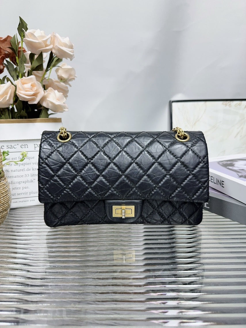 Chanel Classic Black Quilted Leather Flap Bag