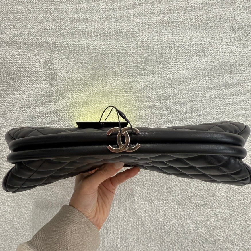 Chanel Lambskin Black Bag Clutch