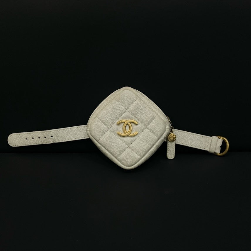 Chanel Quilted Cream Belt Bag - Chanel Bag HY - Product Image 2