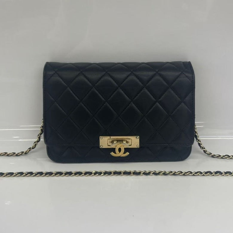 Chanel Leather Quilted Black Crossbody 8 | Studio Nafay