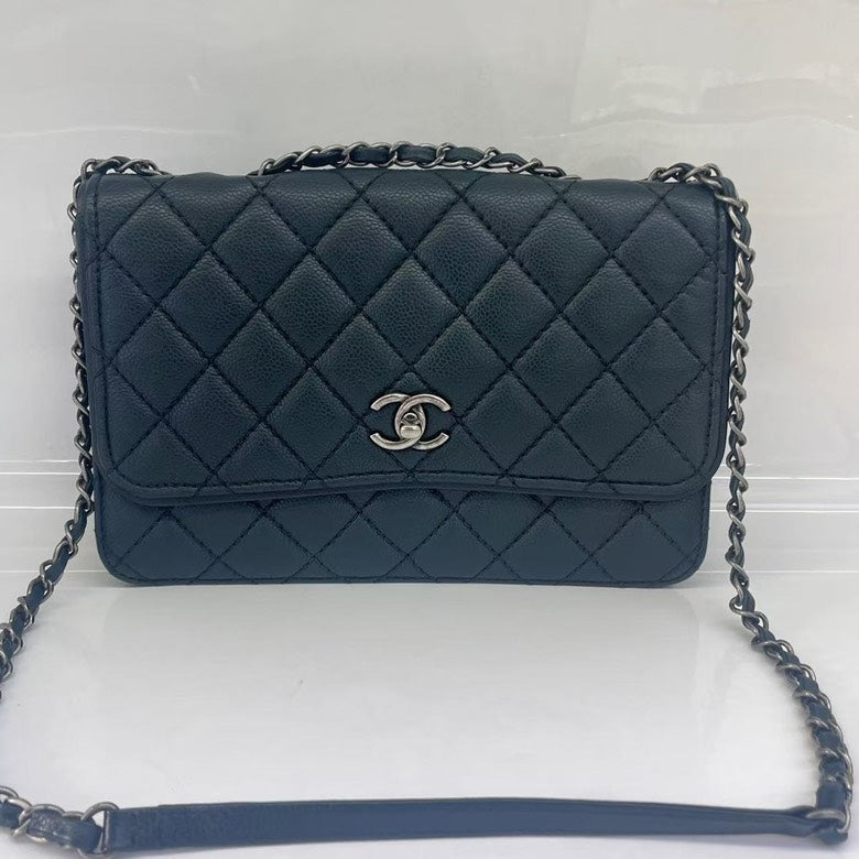 Chanel Leather Quilted Black Crossbody 9 | Studio Nafay