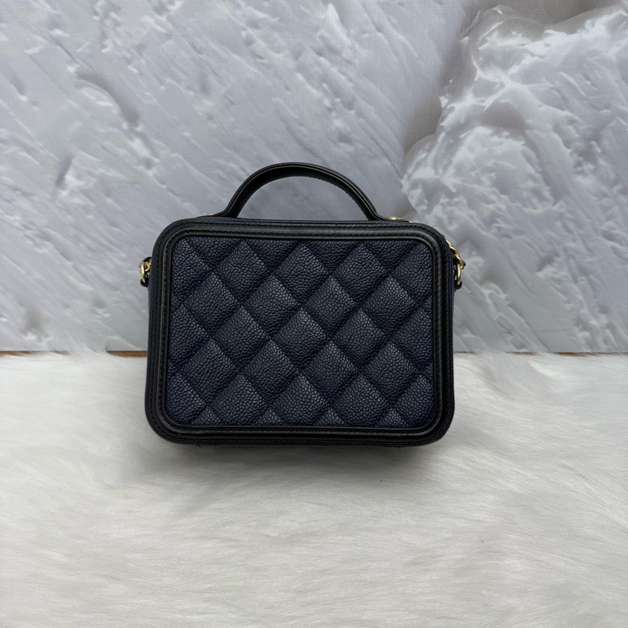 Chanel Leather Quilted Black Crossbody 5