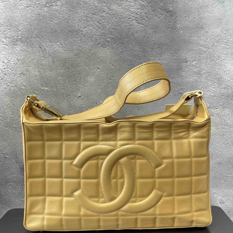 Chanel Cambon CC Shoulder Bag JZ Beige Leather Shoulder Bag | Studio Nafay