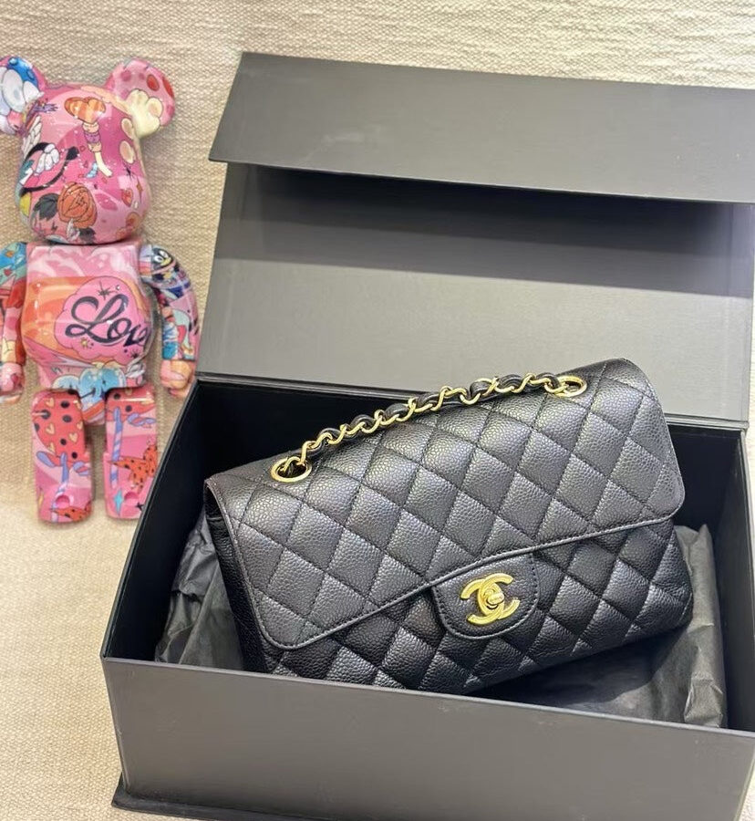 Chanel Small Caviar Black Handbag | Studio Nafay
