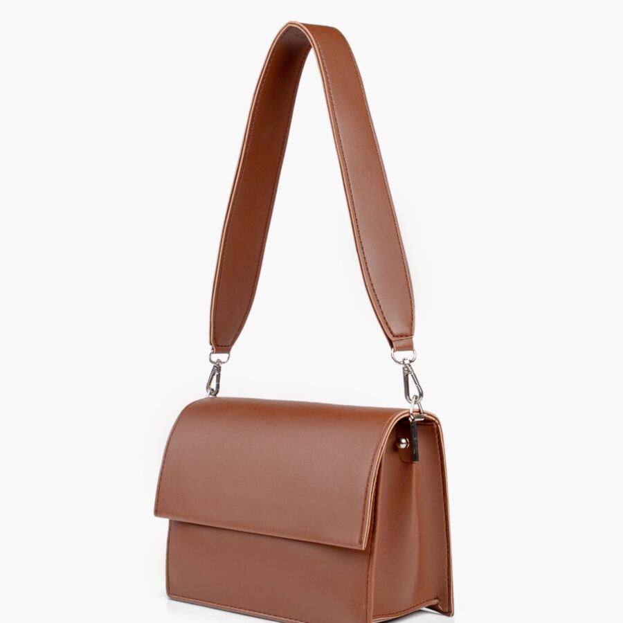 Brown mini cross-body bag | Studio Nafay