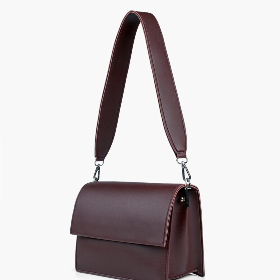 Burgundy mini cross-body bag | Studio Nafay