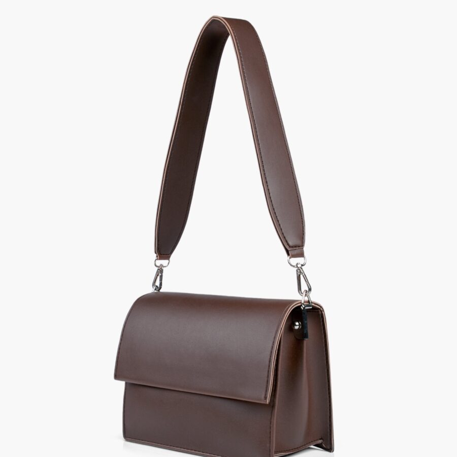Dark brown mini cross-body bag | Studio Nafay