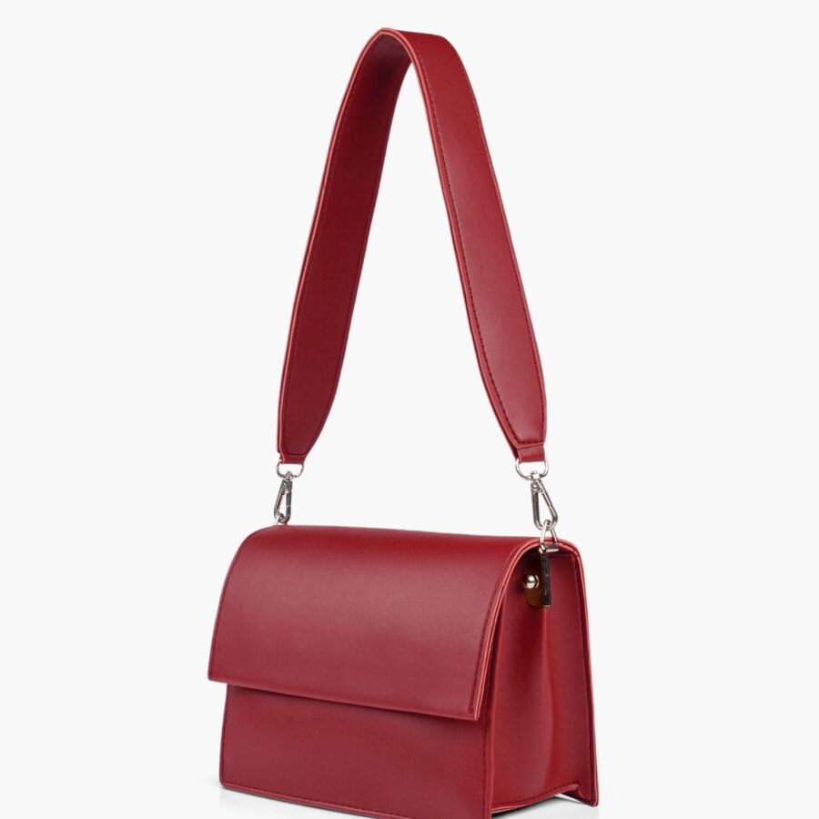Maroon mini cross-body bag | Studio Nafay