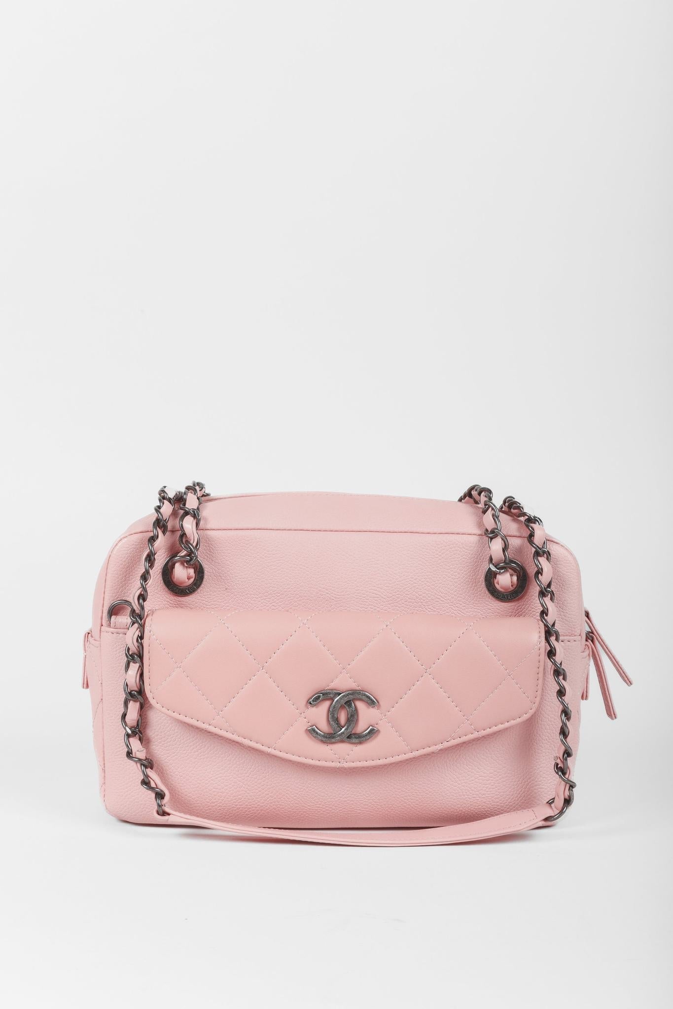 Chanel Pink Coco Break Camera Case Shoulder Bag