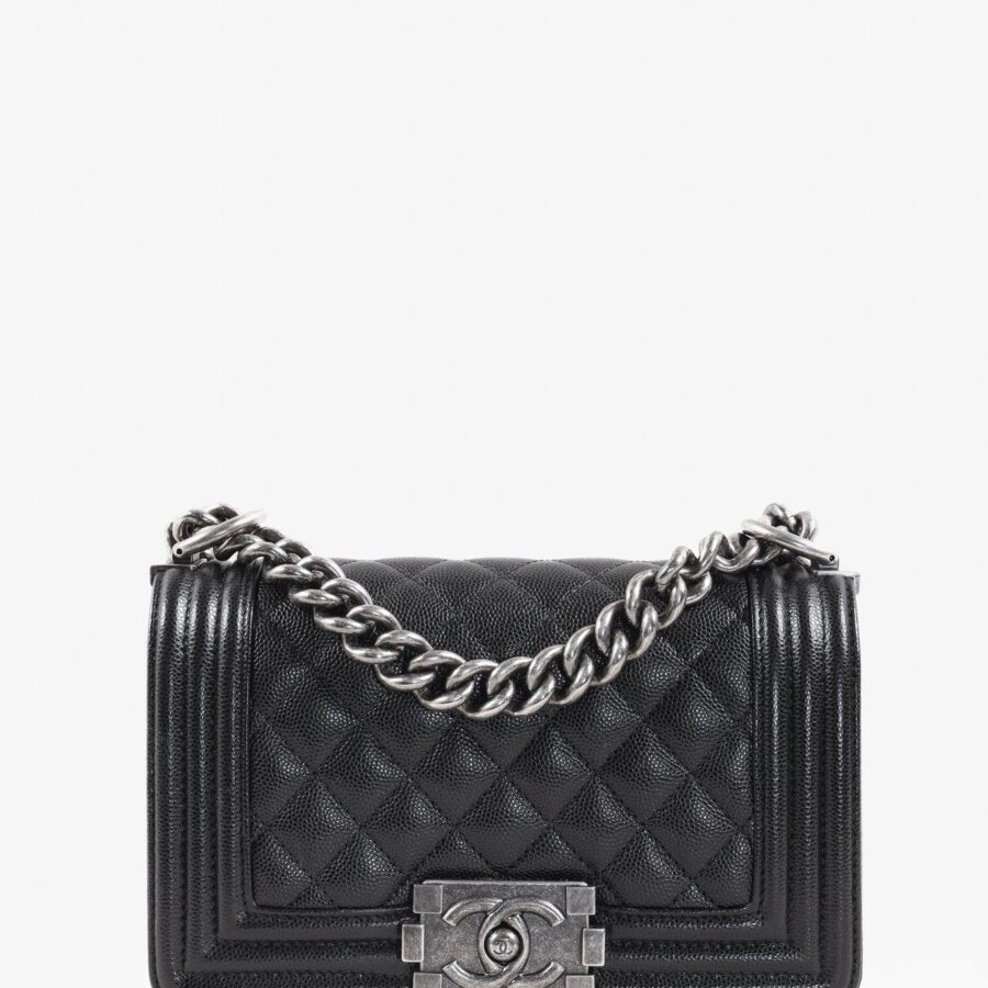 Chanel Boy Flap Small Bag in Black Caviar | Studio Nafay
