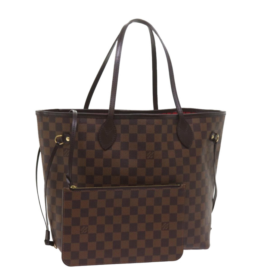 LOUIS VUITTON Damier Ebene Neverfull MM Tote Bag LV Auth S783 | Studio Nafay