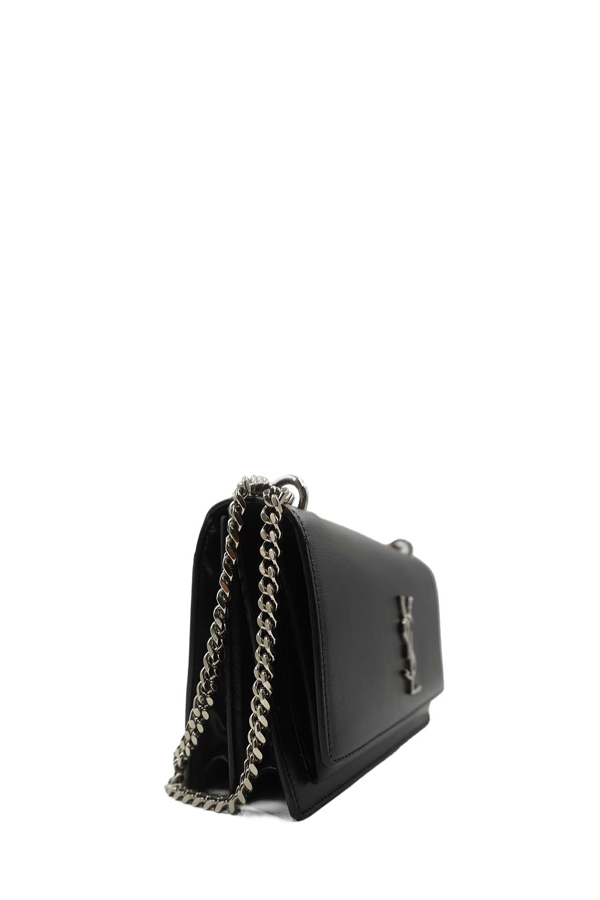 Medium Sunset Bag with Silver Hardware Black