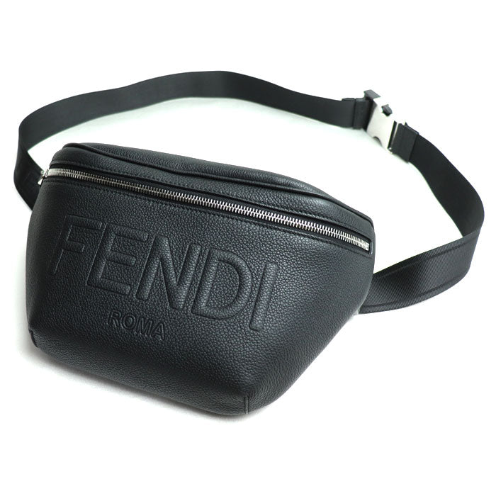 Fendi Shadow Diagonal Grained Leather Belt Bag | Studio Nafay