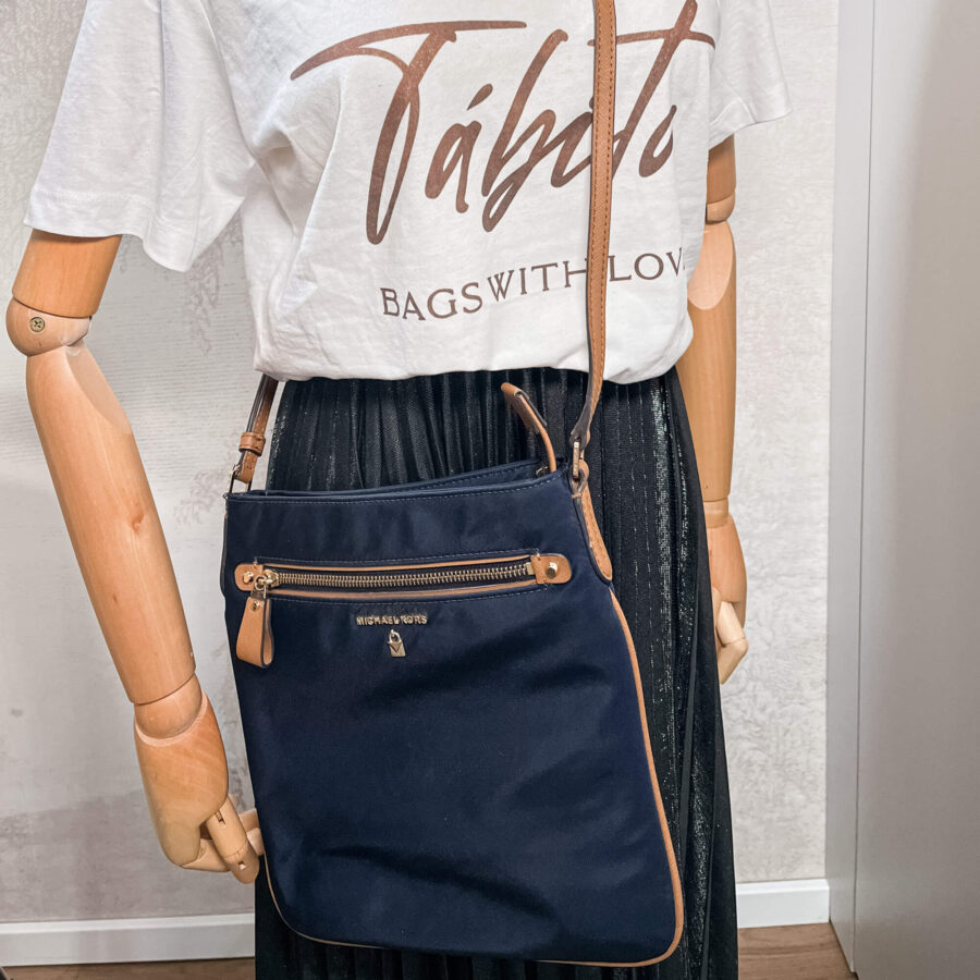 Kelsey Nylon Blue Navy Crossbody Bag | Studio Nafay