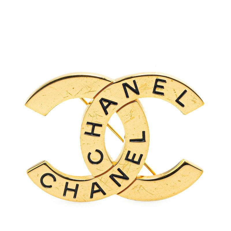 Chanel Gold Plated Coco Mark Brooch 98P Classic Flap Tote | Studio Nafay