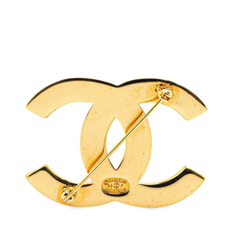 Chanel Gold Plated Coco Mark Brooch 98P Classic Flap Tote